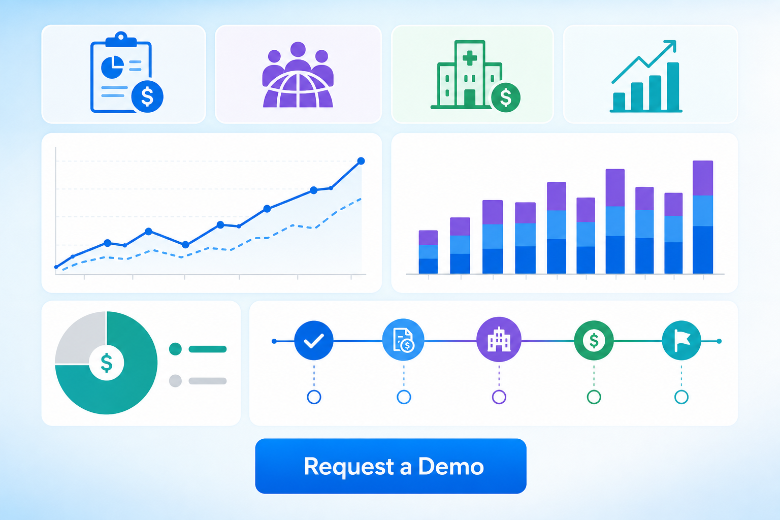 Biotech Financial Dashboard With Charts And Demo Button