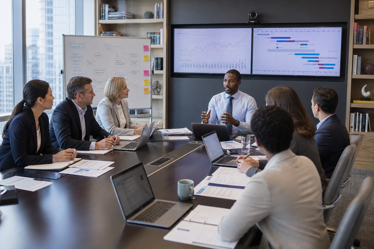 Clinical Research Team in Collaborative Meeting