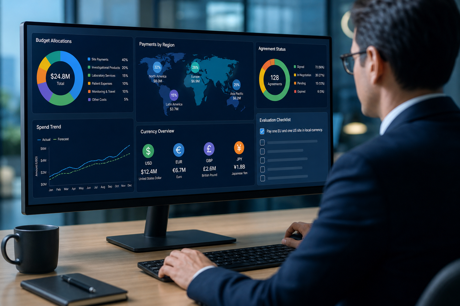 Cloudbyz CTFM Financial Dashboard Interface