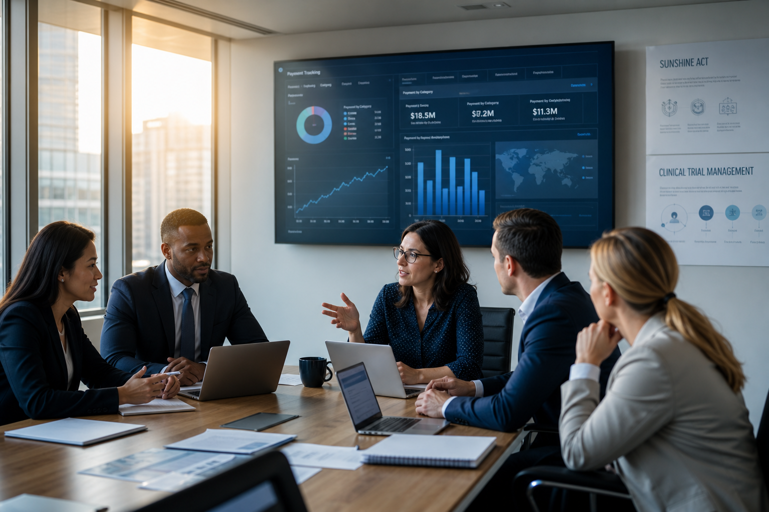 Modern Office Dashboard Discussion