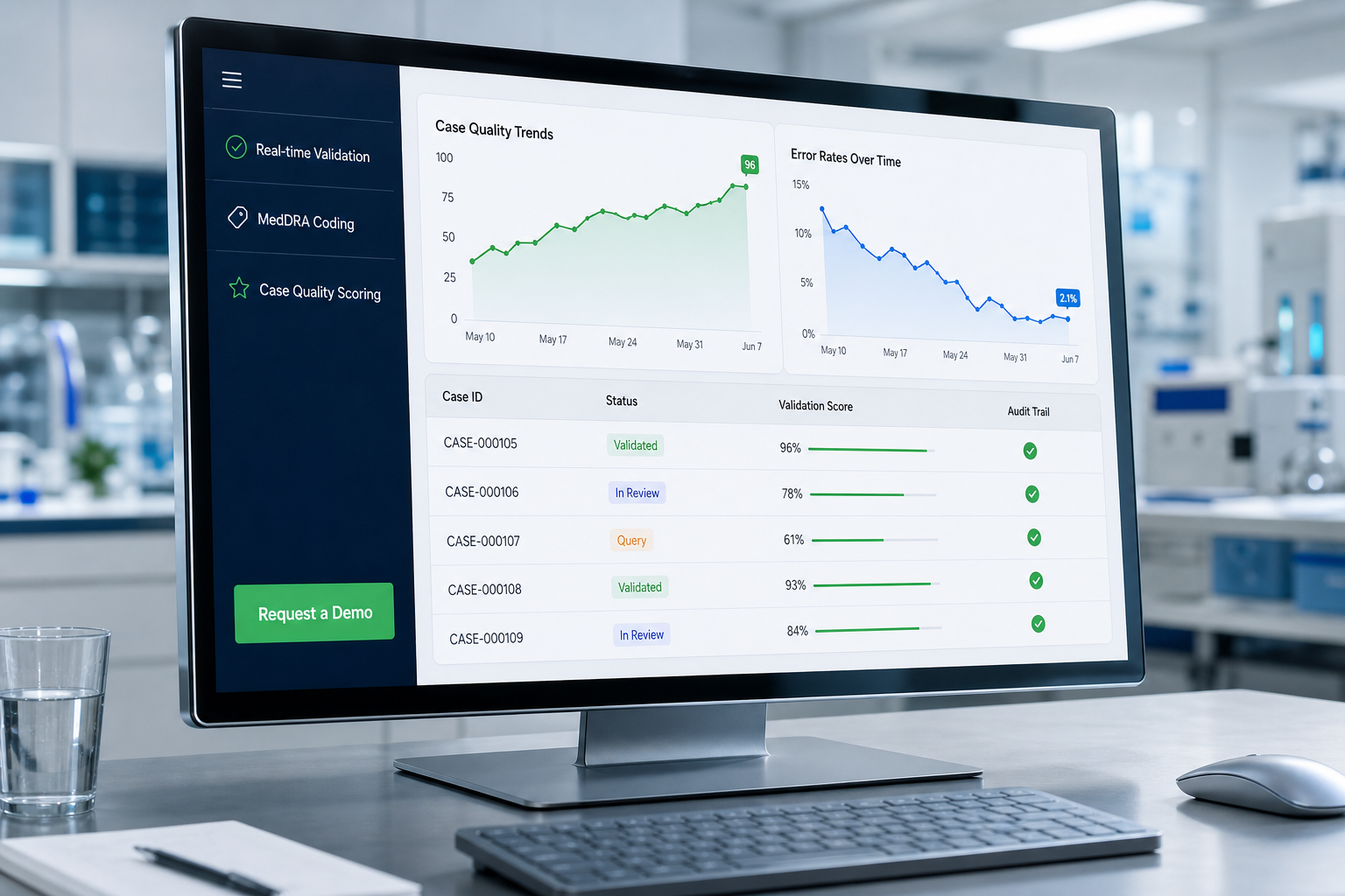 Pharmacovigilance Dashboard with Realtime Validation and Case Quality Metrics