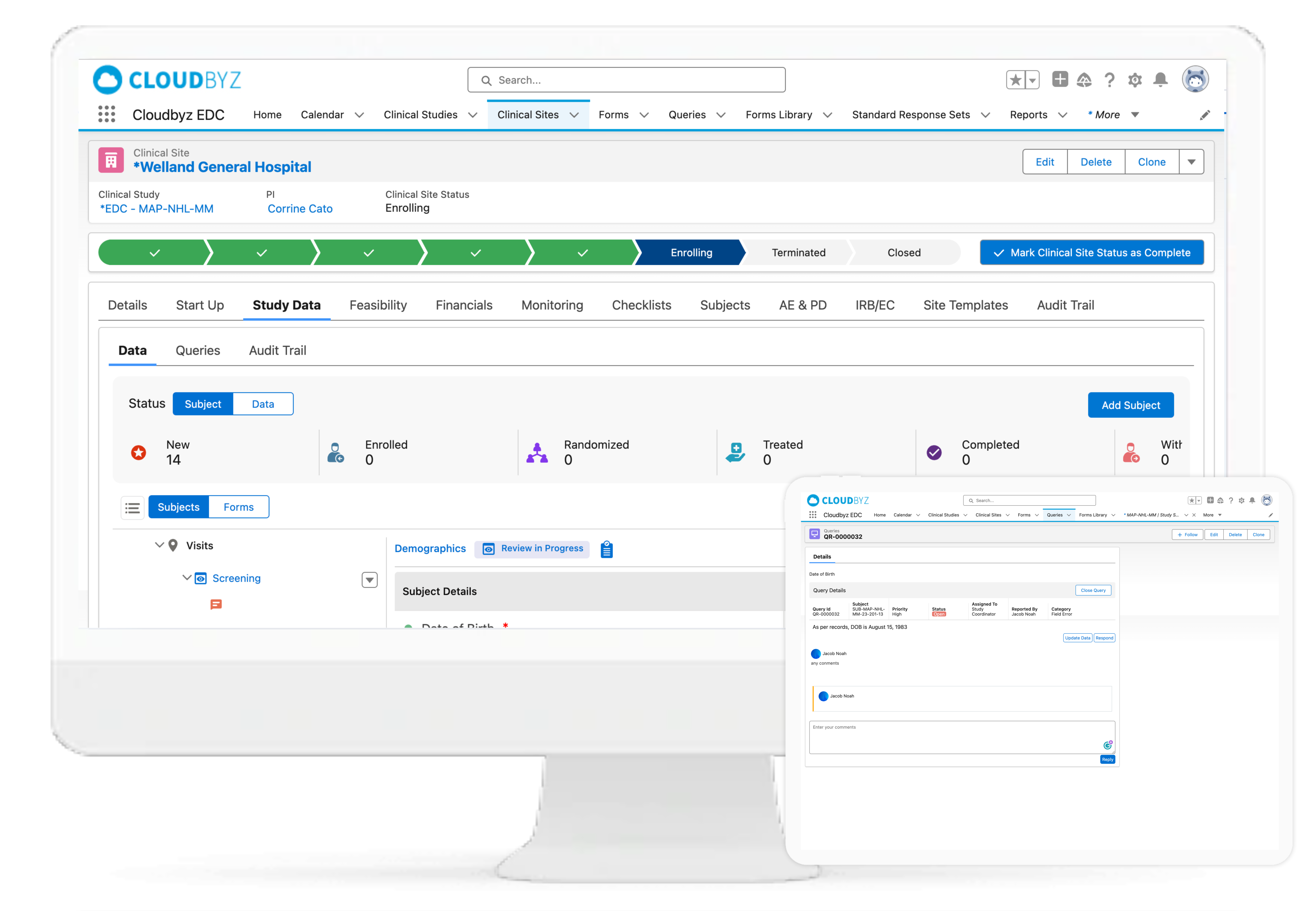 SDV with Query Management